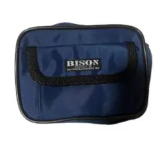 BISON ネイビー ミニポーチ 小物入れ