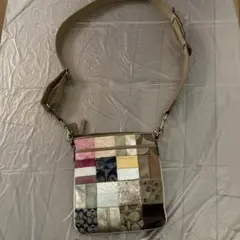coach パッチワークデザイン ショルダーバッグ