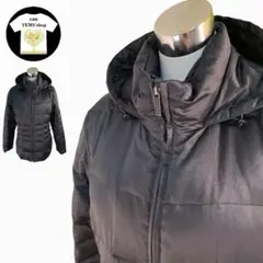 Calvin Klein ダックダウンジャケット フーディー 内側ファー 無地