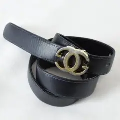 高級 GUCCI グッチ GG ロゴ マーモット 金具 金 ブラック