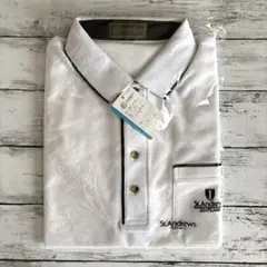 St.Andrews ホワイト　ポロシャツ　ゴルフ　Mサイズ