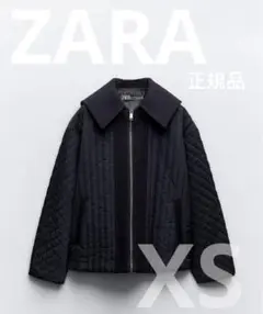 【ZARA】コントラストパフジャケット ブラック | 8073/227 ZARA】コントラストパフジャケット ブラック | 8073/227 (ZARA