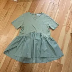 OPAQUE.CLIP ライトグリーン 半袖Tシャツ