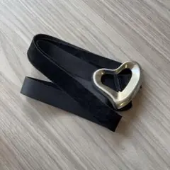 新品タグ付き　SEA ハートシルバー ベルト SEA BIG HEART SUEDE BELT(SILVER)