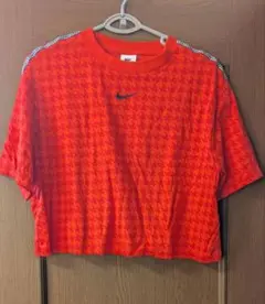 Nike オレンジ ハウンドトゥース トップス