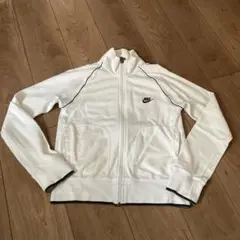 NIKE ホワイト ジップアップジャージ