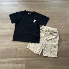UNIQLO＊スヌーピーTシャツ＊ハーフパンツセット