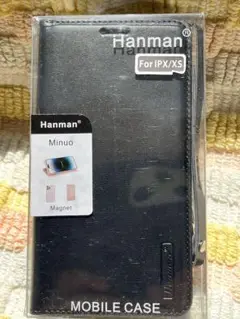 新品•未使用 Hanman Minuo iPhone X/XS 手帳型ケース