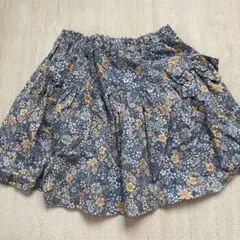 ムーノンノン　moo non non 花柄　ブルー　スカート　110