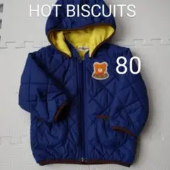 HOT BISCUITS 中綿コート 80サイズ ネイビー