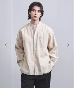 L 新品同様 25ss UNITED ARROWS カリビアーナミルズ ポプリン