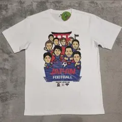 【未使用】サッカー　日本代表　Tシャツ　L　ホワイト　侍ブルー　W杯