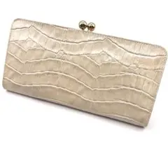 1 metre careアンメートルキャレ 長財布 がま口 ベージュ