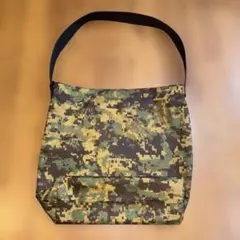 ハンドメイド ナイロン迷彩ショルダーバッグ