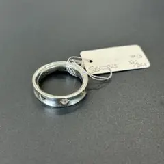 銀　GOGGI ジオッジ　シルバー&ダイアモンド　指輪　13号
