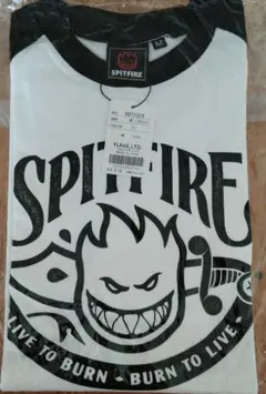 SPITFIRE ラグランTシャツ Mサイズ ホワイト/ブラック