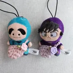 ８センチぬい　ほわぬい　忍たま　ぬい服　バッグ　バラ付き　ニコイチ　ペア