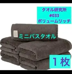 タオル研究所 ボリュームリッチ #003 ミニバスタオル １枚 チャコールグレー