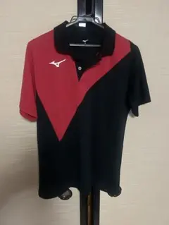 Mizuno ポロシャツ レッド ブラック