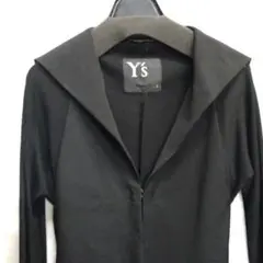 Y's ブラック テーラードジャケット ワイルドサイド ヨウジヤマモト新作、白ステッチ際立つ“シワ感