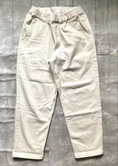 終売品 稀少 無印 イージー デニム パンツ 生成り ホワイト 白 L