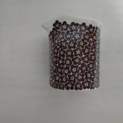 ARABIA ファエンツァ 小花柄 ブラウン クリーマー