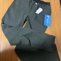 新品　オリーブ色 ゆったりサイズ キッズパンツ ウエストゴム　170