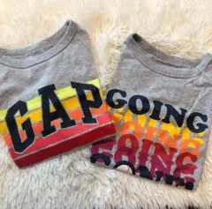 【2枚セット】110cm ギャップ GAP キッズ 男女兼用 ロゴ 半袖T 美品