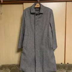 美品 激安マッキントッシュ 青山 八木通商本物インポート M 千鳥格子柄 36