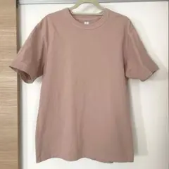 美品 ユニクロ 半袖Tシャツ ピンク L