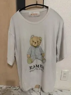ジェラピケ GELATO PIQUE クマ ベアー Tシャツ 半袖 ホワイト L