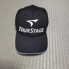 TourStage 黒 キャップ ロゴ入り サイズ LL(60～63cm)