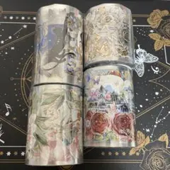 【セット2】海外 マステ 巻売り4個セット マスキングテープ