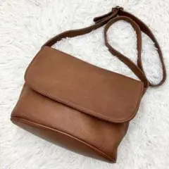 オールドコーチ ショルダーバッグ ソノマコレクション シボ革 クロスボディ 茶