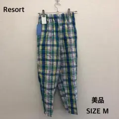 新品タグ付き⭐Resort チェック柄 カジュアルパンツ M