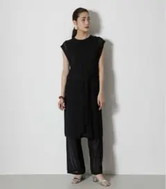 ☆AZUL by moussy アズール シアーニットロングトップス