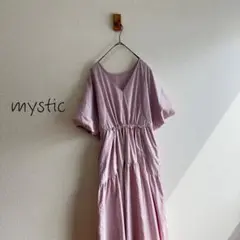 mystic ドロストギャザーワンピースK173