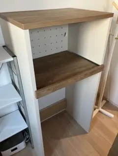 オープンシェルフ・スライド引き出し付き