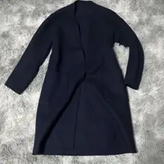 エディフィス リバーコート ノーカラー Lサイズ ブランケットリバー