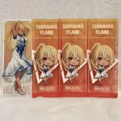 クリアしおり GIGOコラボ特典 不知火フレア 4枚セット