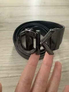 Calvin Klein風 ブラックレザーベルト　新品　人気　極美品