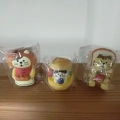 デコレ　コンコンブル　concombre ねこずきんパンなど3点