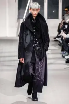 yohji yamamoto POUR HOMME N-プリント ヘチマコート