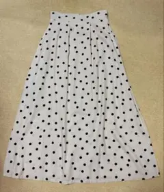 しまむら　ロングスカート ドット柄