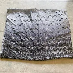 ケイコクロイシ　ストール　ブラックグレー　グラデーション