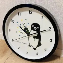 スイカのペンギン 掛時計 直径31cm