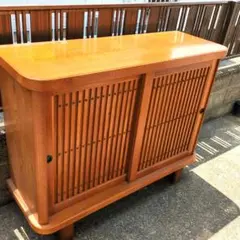 【昭和レトロ】アンティーク木製下駄箱