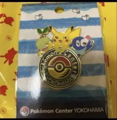 新品未開封限定ポケモンセンターヨコハマロゴピンズナエトル&ピカチュウ&アシマリ