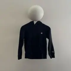 Champion 黒 フード付きパーカー、キッズ、size140