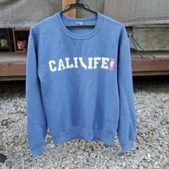 フェードCALI LIFE ネイビー クルーネック トレーナー